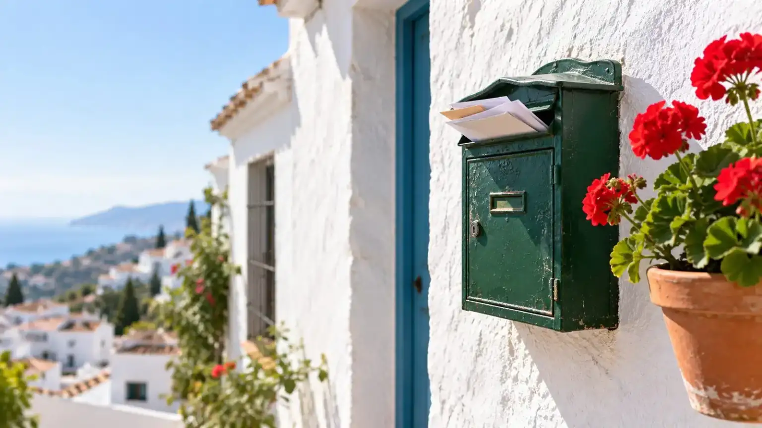 Solvency files 1 - abogado Nerja, abogado Torrox, abogado Velez Malaga, abogado Torre del Mar Debt demand letter and a credit report on a table, next to a closed laptop